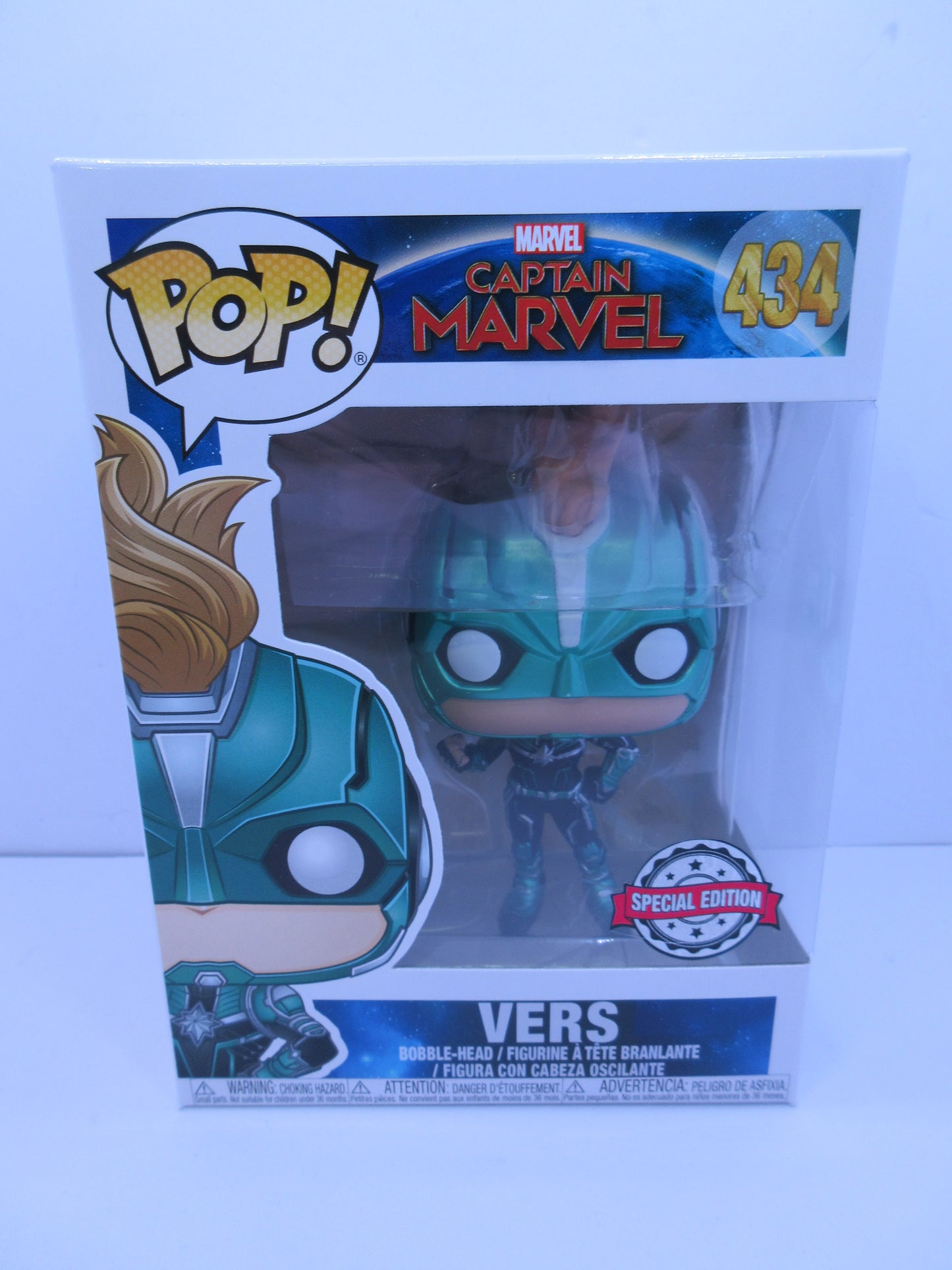 MARVEL - Captain Marvel - Vers #434 Funko Pop Vinyl Figure SE