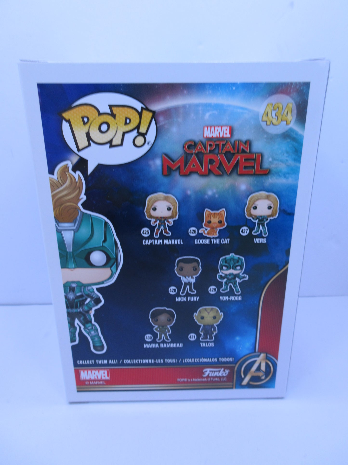 MARVEL - Captain Marvel - Vers #434 Funko Pop Vinyl Figure SE