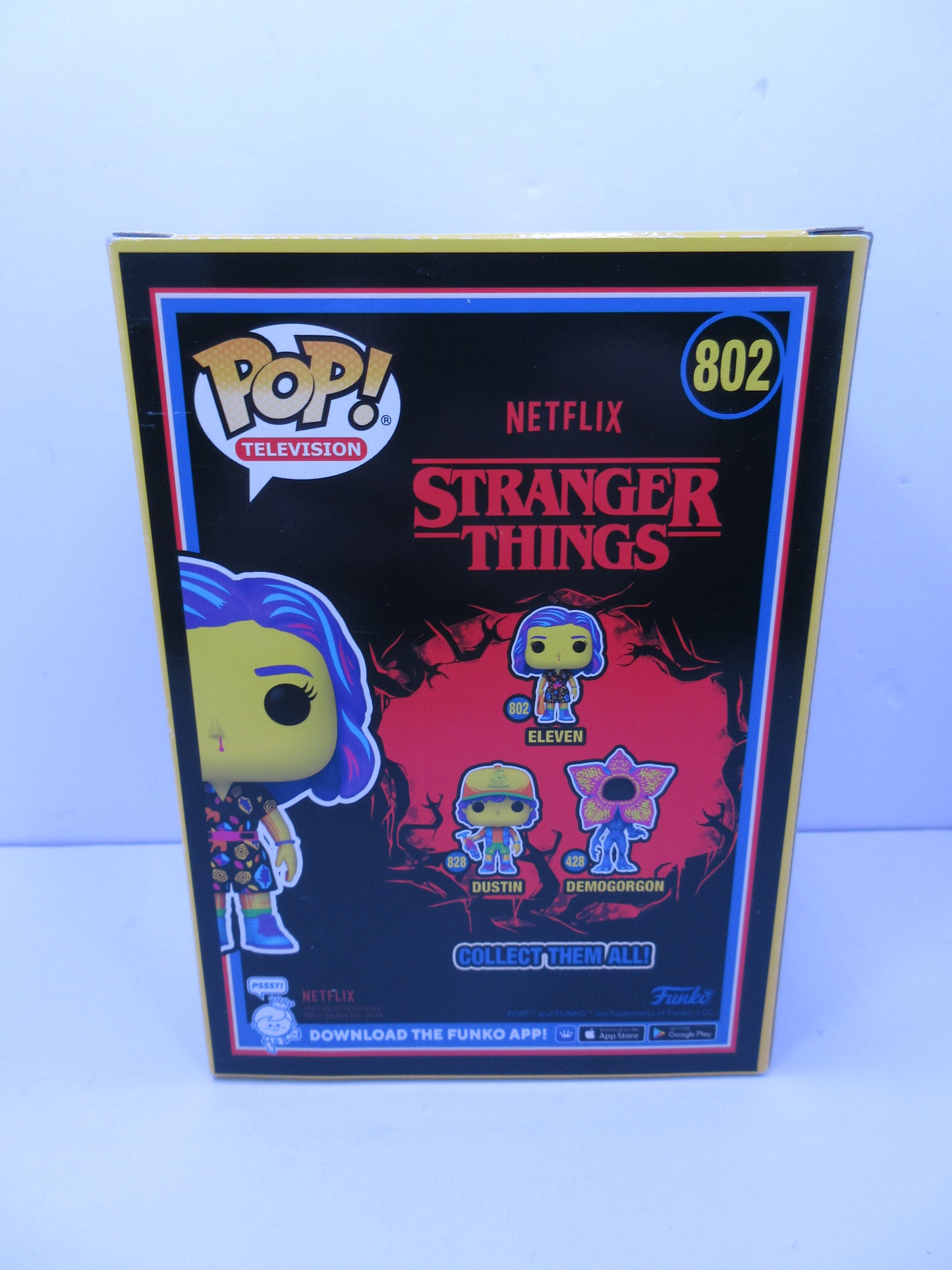 Television - Stranger Things - Eleven #802 Funko Pop Vinyl Figure Blacklight SE