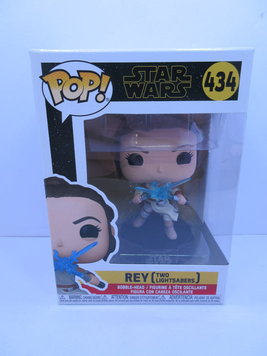 Star Wars - Rey #434 (Two Lightsabers) Funko Pop Vinyl Figure