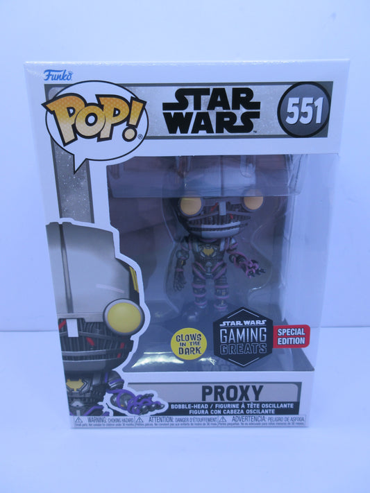 Star Wars Gaming The Force Unleashed- Proxy (Glow) #551 Funko Pop Vinyl