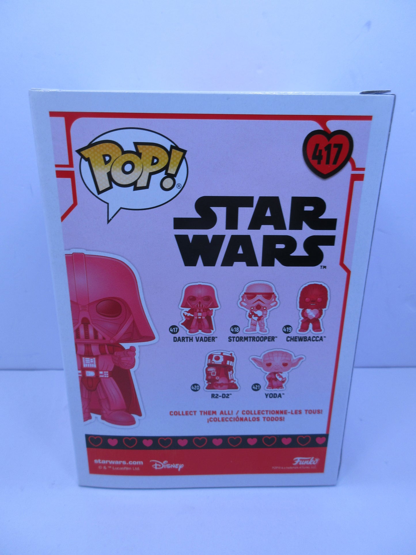 Star Wars - Darth Vader #417 Valentines Day Pink Funko Pop Vinyl Figure 2020