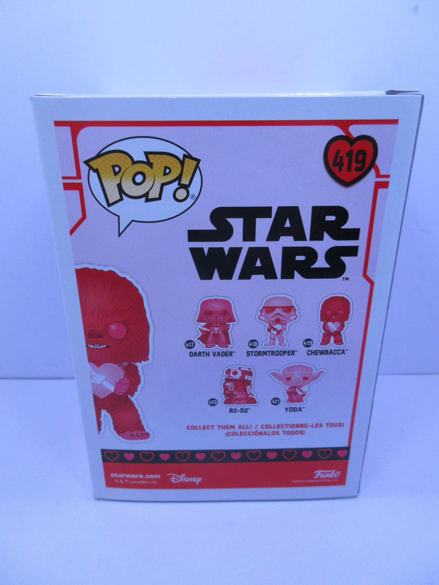 Star Wars - Chewbacca #419 Valentines Day Pink Funko Pop Vinyl Figure 2020