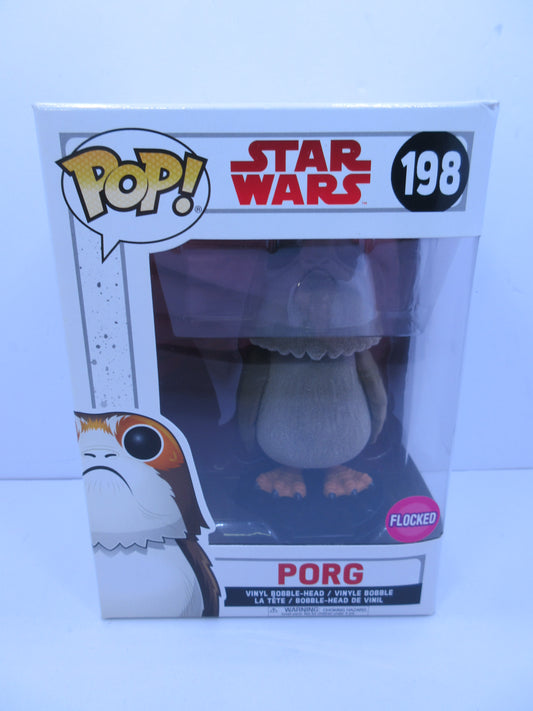 Star Wars - Porg (Flocked) #198 Funko Pop Vinyl Figure 2017