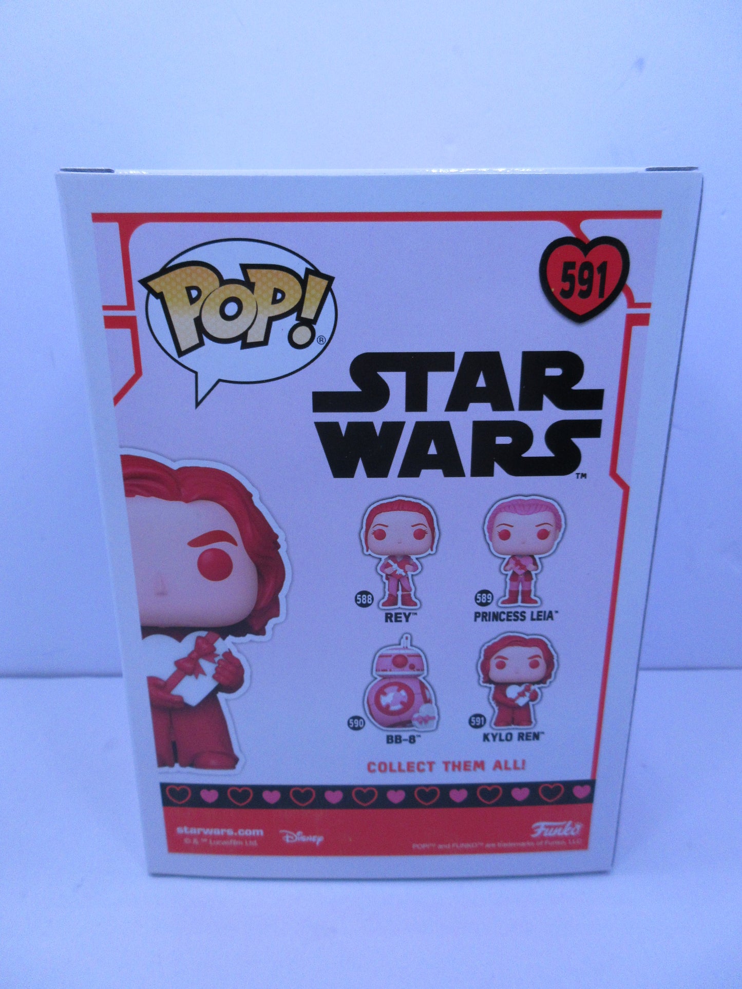 Star Wars -&nbsp; Kylo Ren #591 Valentines Day Pink Funko Pop Vinyl 2022