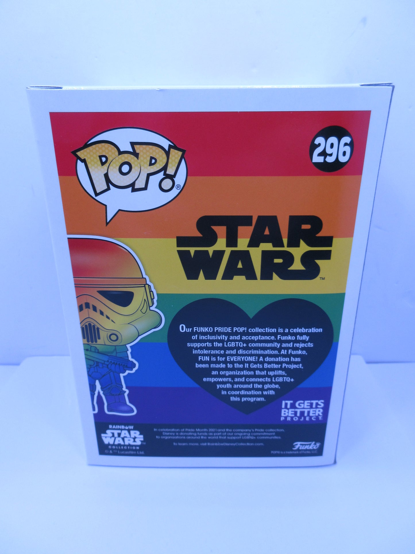 Star Wars - Stormtrooper #296 Rainbow Pride Funko Pop Vinyl figure 2021