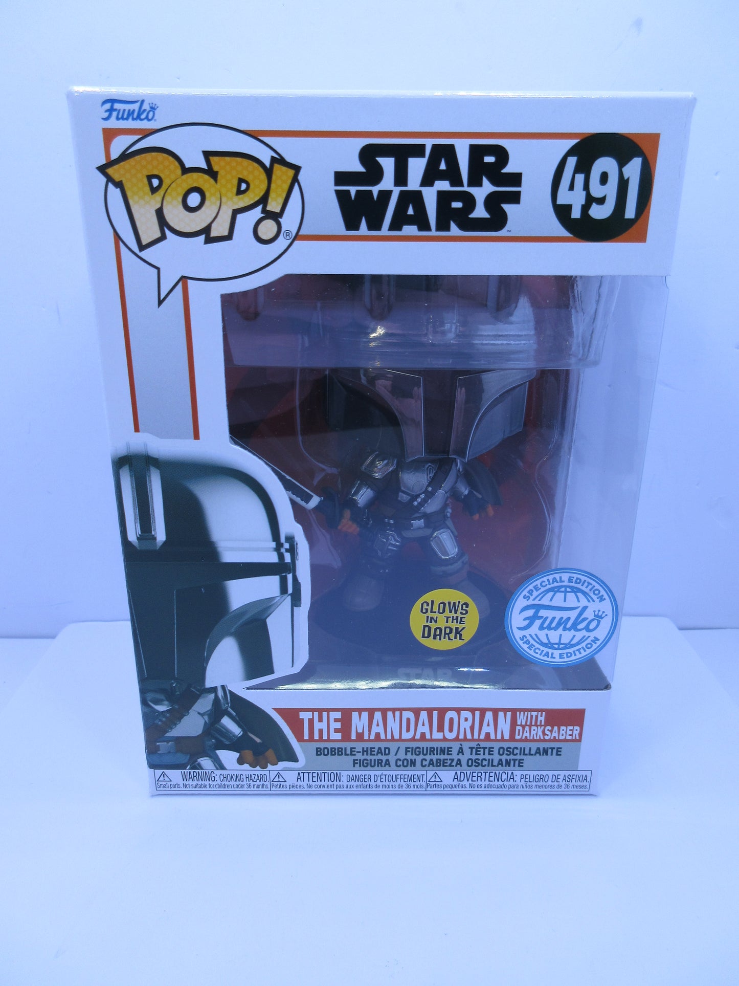 Star Wars - The Mandalorian #491 Glow in the dark STAR WARS Funko Pop Vinyl Figure SE