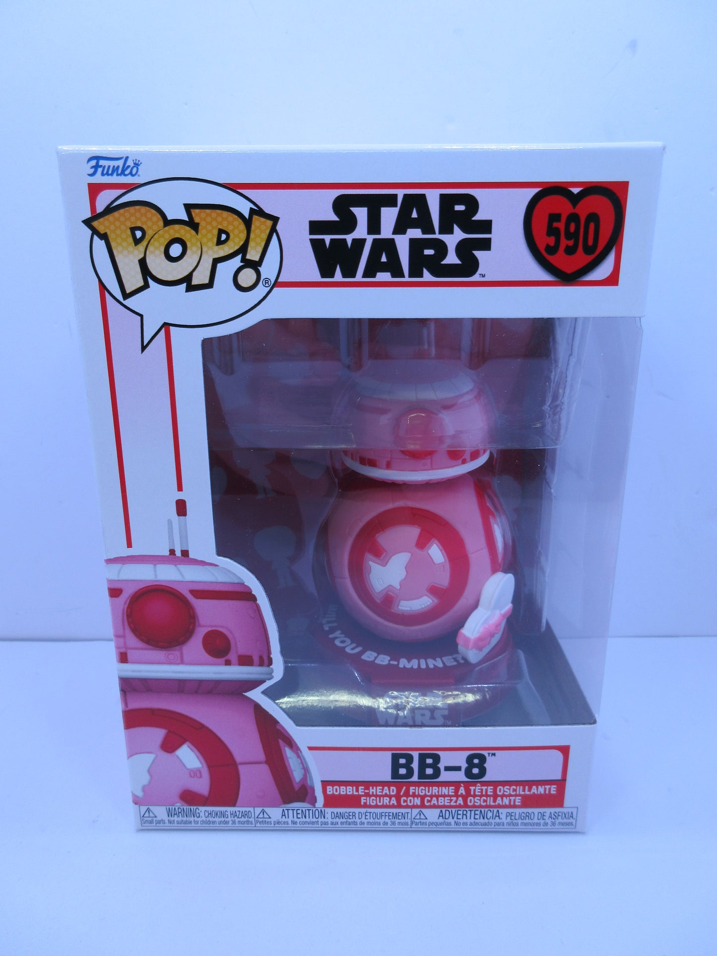 Star Wars - BB-8 #590 Valentines Day Pink Funko Pop Vinyl 2022