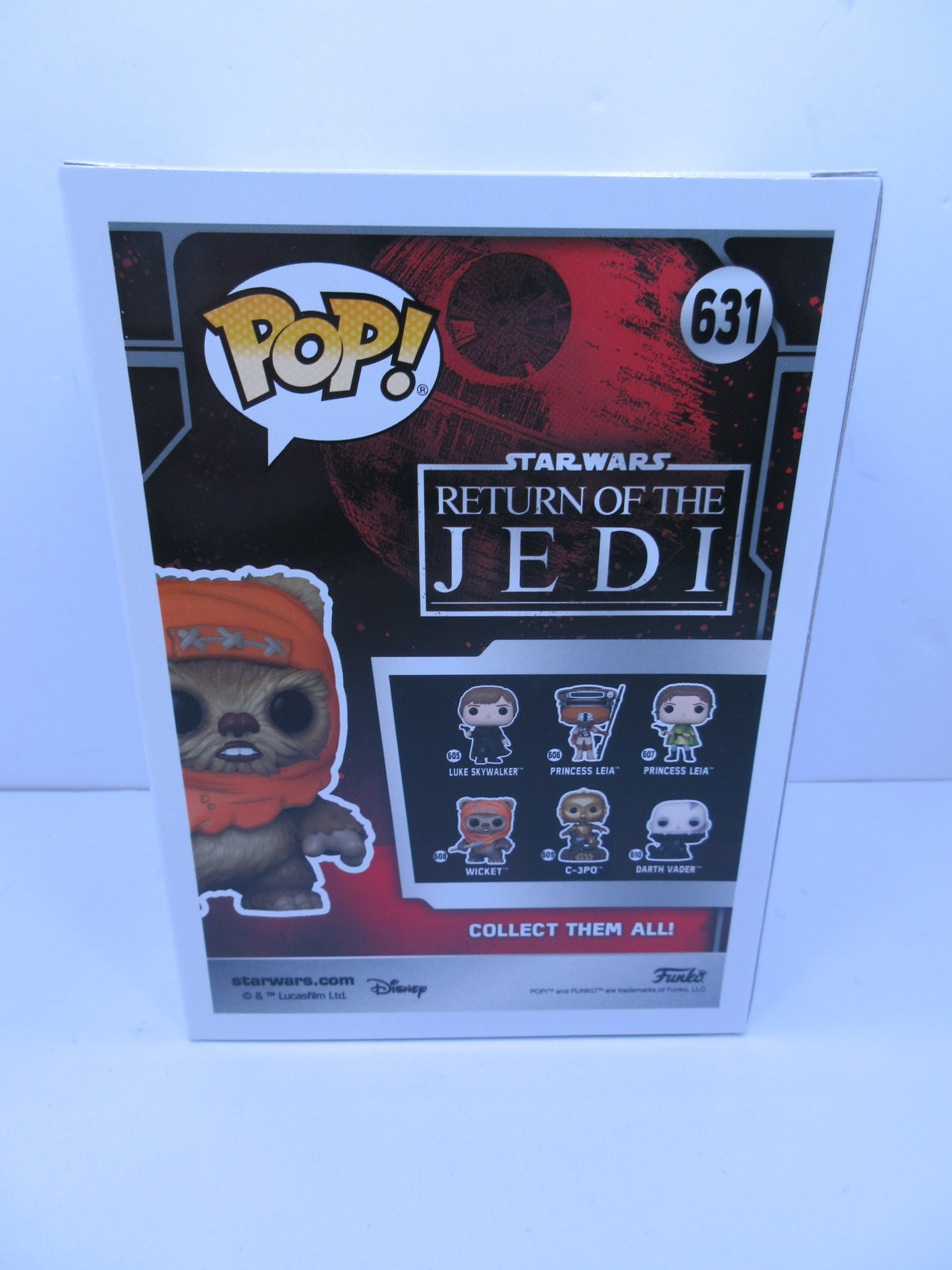 Star Wars - Wicket #631 (with slingshot) Funko Pop Vinyl Return Of The Jedi 40th Anniversary Sumer Convention 2023 Exclusive