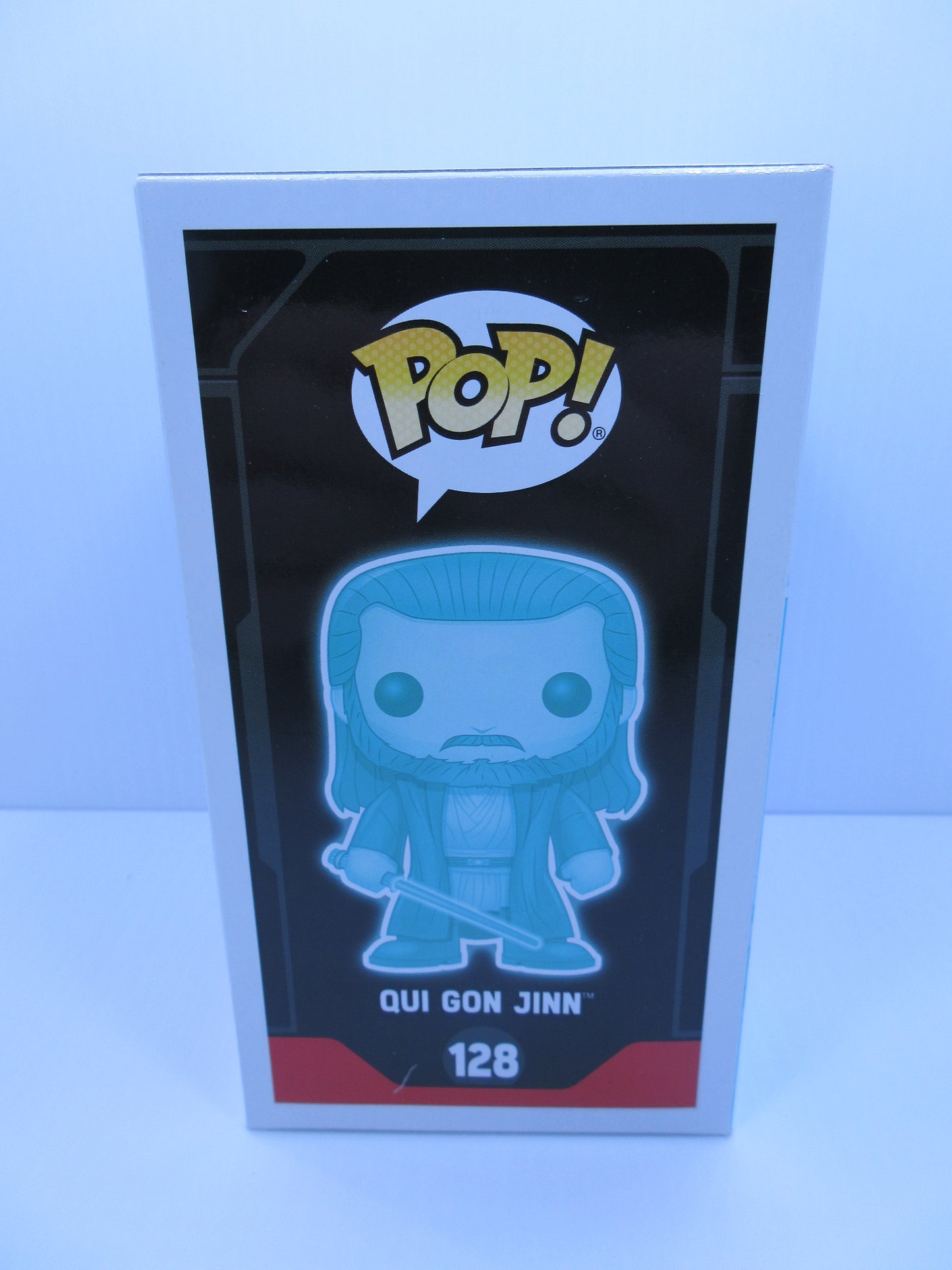 Star Wars - Qui Gon Jinn #128 Glow in The Dark Funko Pop Vinyl Figure Galactic Convention 2017 Exclusive