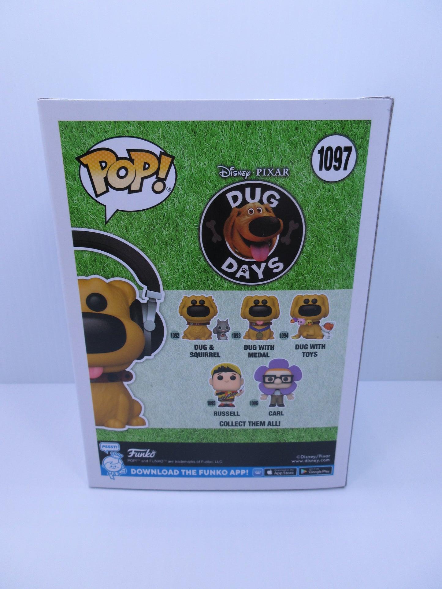 Disney Pixar -Dug Days - Dug With Headphones #1097 Funko Shop Pop Vinyl Exclusive