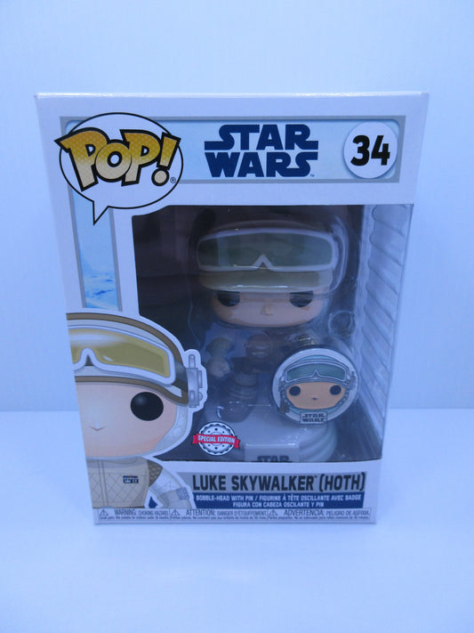 Star Wars - Luke Skywalker (Hoth) #34 With Pin 2020 Funko Pop Vinyl