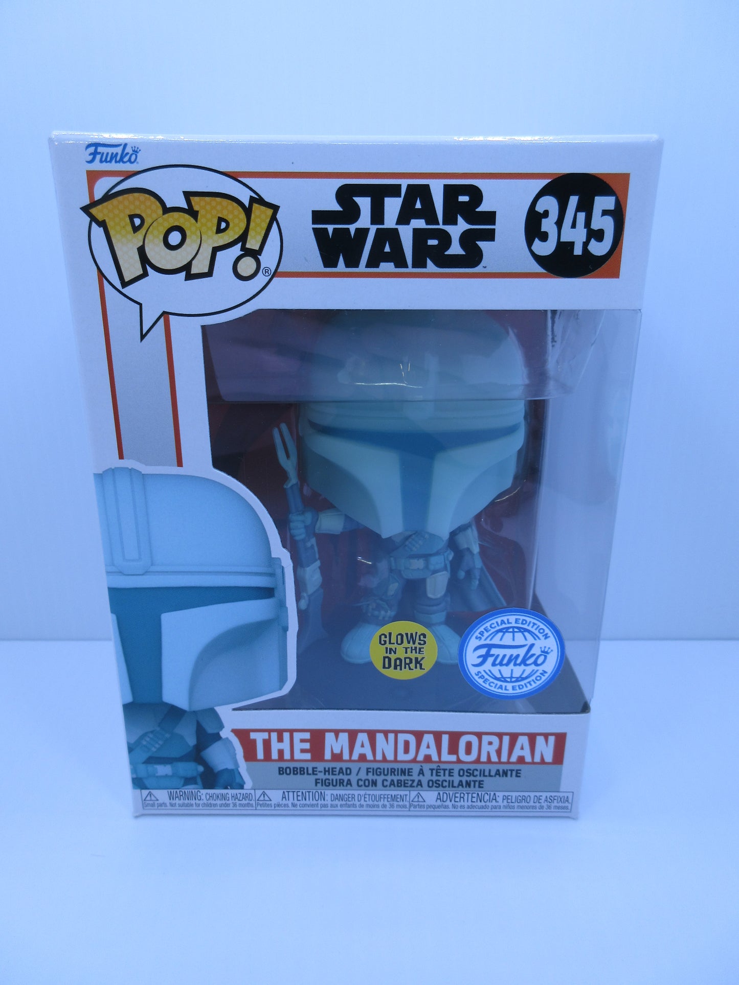 The Mandalorian - #345 STAR WARS Glow I The Dark Funko Pop Vinyl Figure 2021