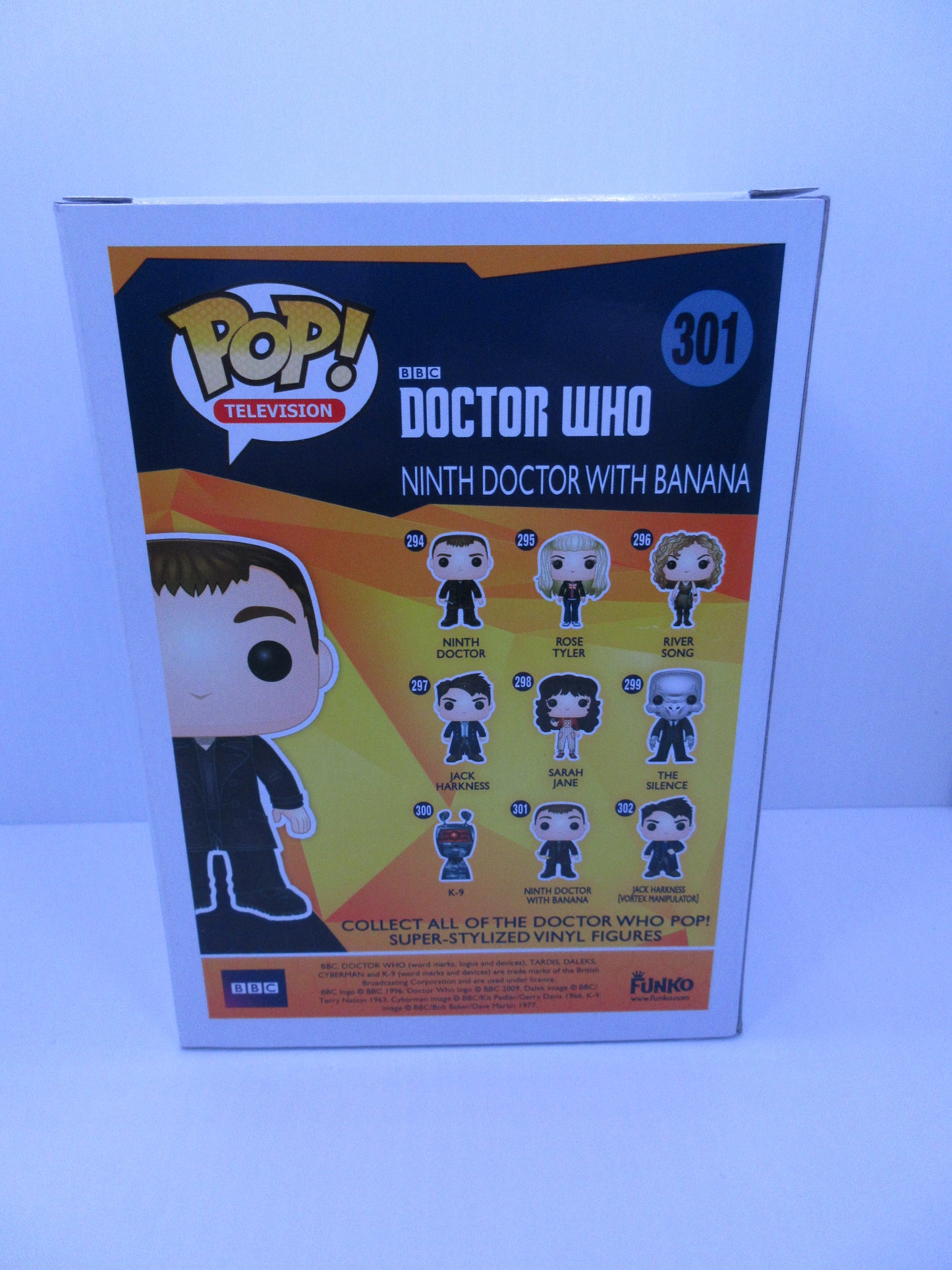 Television Doctor Who - The Ninth Doctor With Banana #301 Funko Pop Vinyl