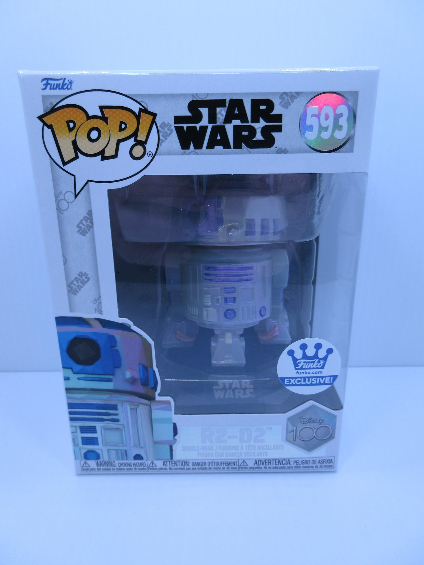 Star Wars - R2-D2 #593 Diamond Facet Cut Look Funko Shop Pop EX Vinyl