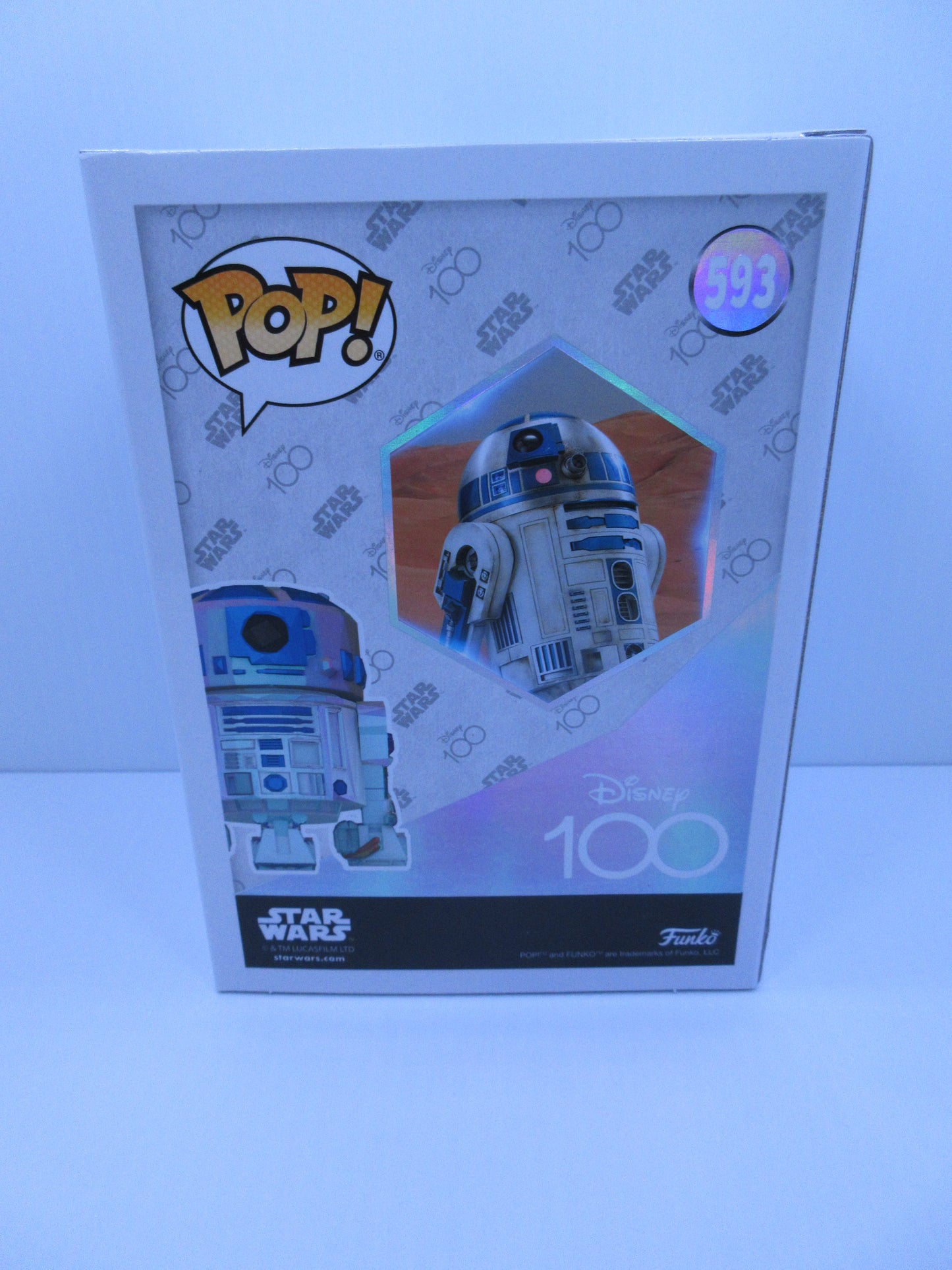 Star Wars - R2-D2 #593 Diamond Facet Cut Look Funko Shop Pop EX Vinyl