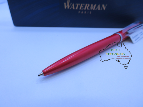 Waterman Allure Red Lacquer Ballpoint Pen Red and Chrome Trim